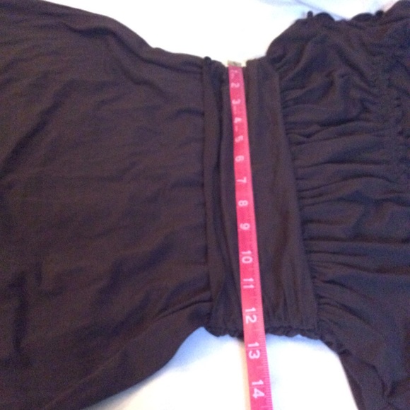 Max Studio Cute Deep Chocolate Brown Cap Dress S - Picture 10 of 12